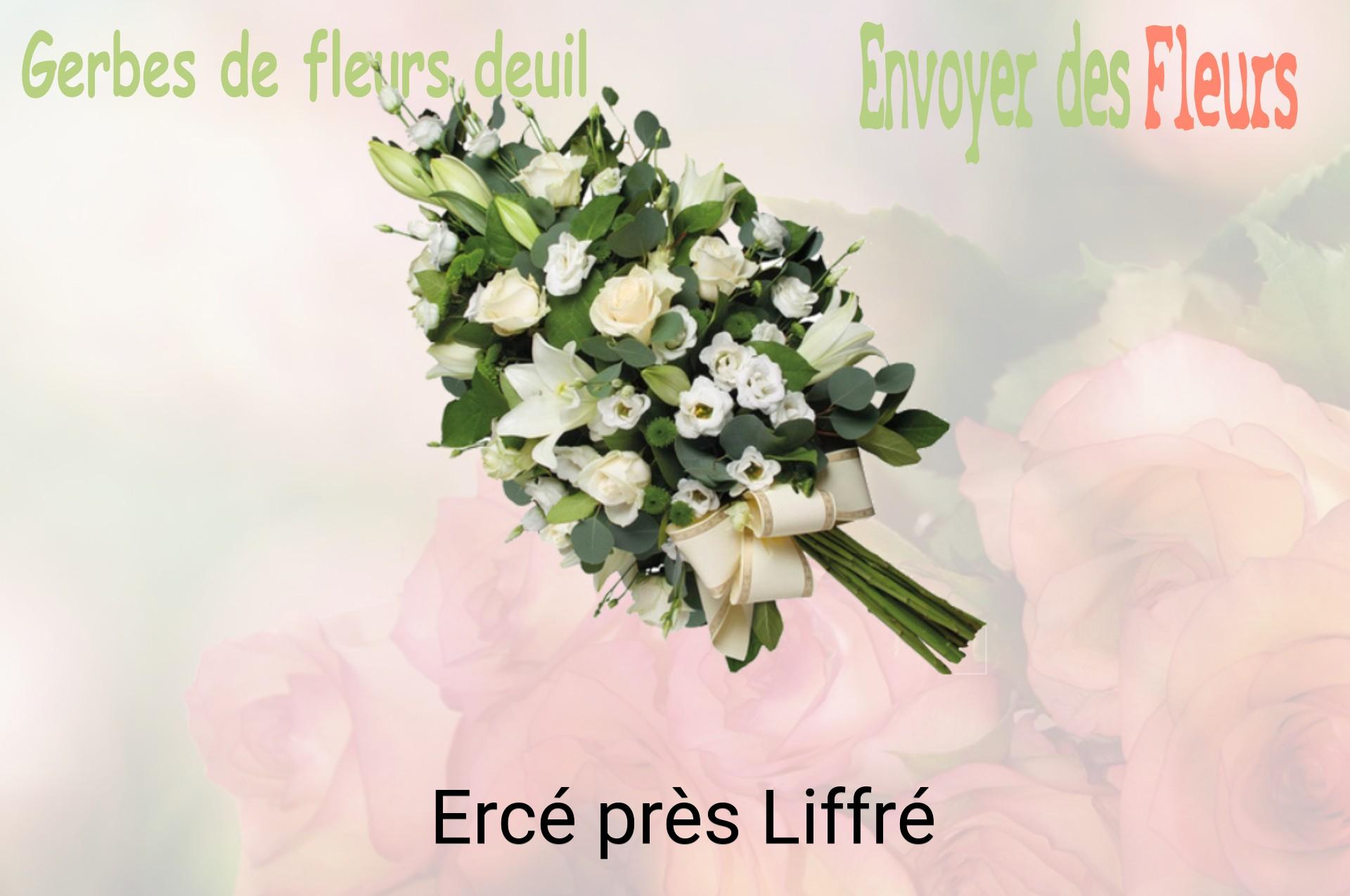 Gerbe de fleurs de deuil livrée à Ercé-près-Liffré